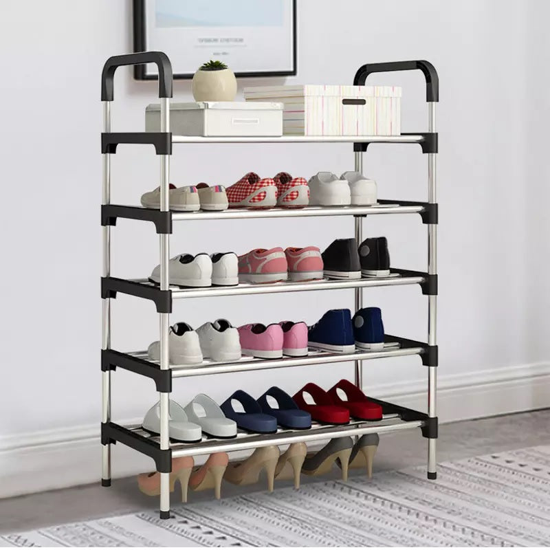 Imported Stainless Steel Shoe Rack 5 ,6 Tiers Shoe Rack