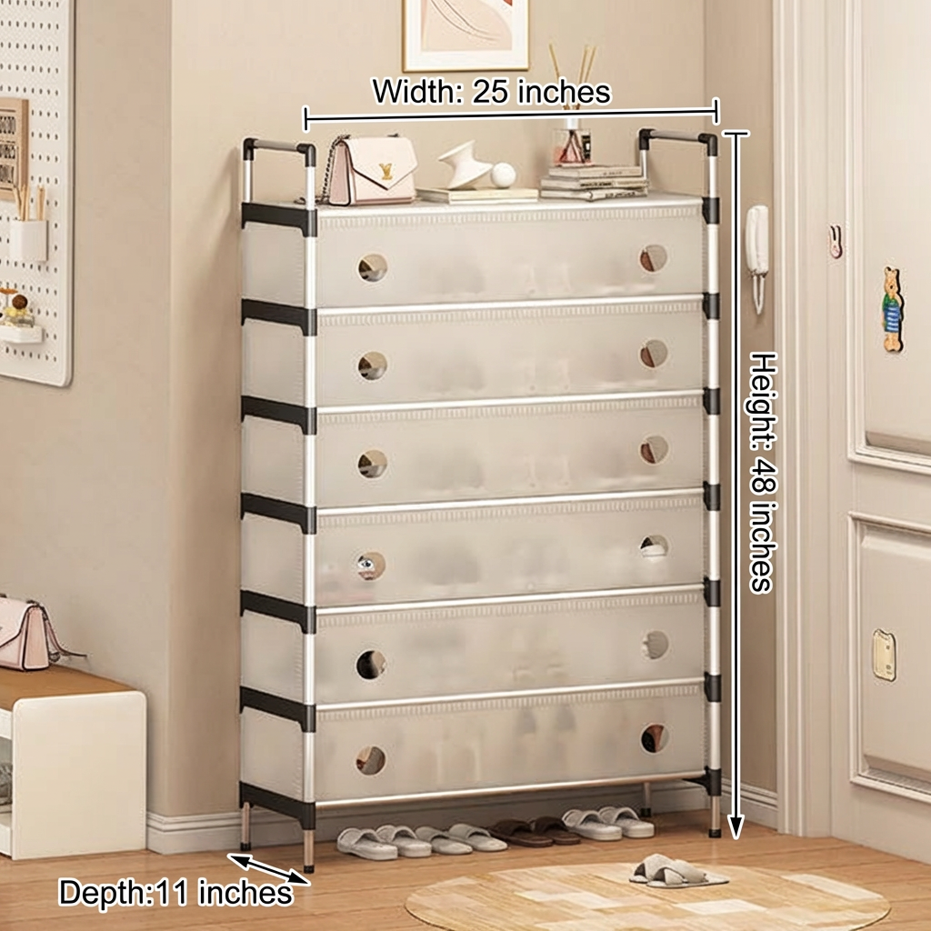 Dustproof Shoe Rack Organizer | 4/5/6/7 Layer Waterproof