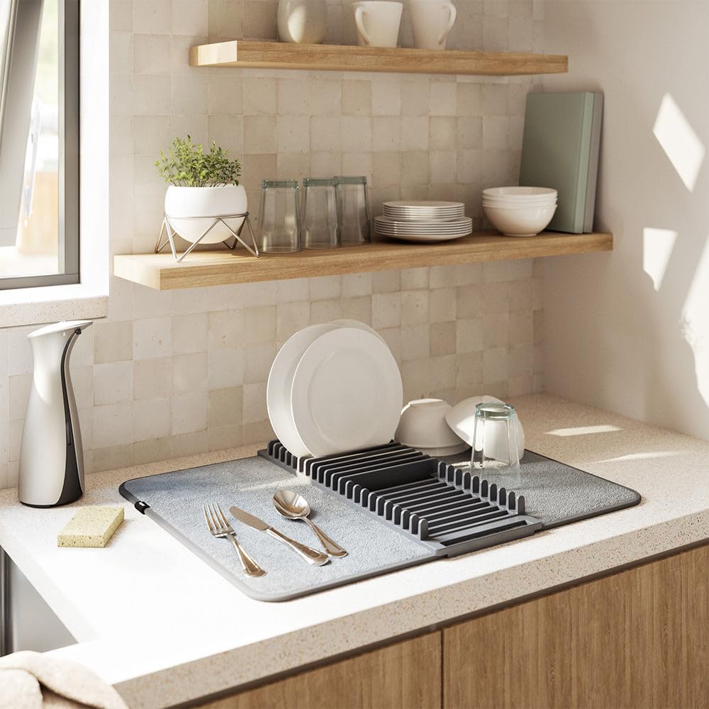 Foldable Dish Drying Pad with Rack