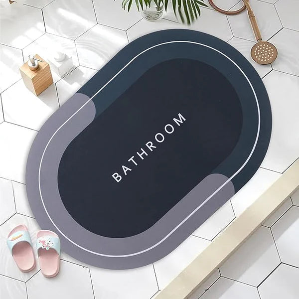Water Absorbent Non-Slip Bathroom Floor Mat