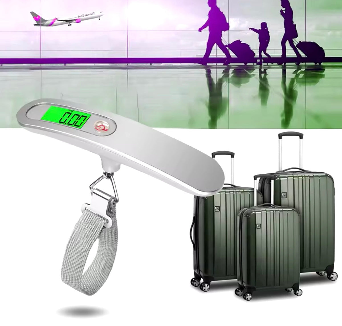 Portable Electronic Hanging Weight Scale 50kg Capacity