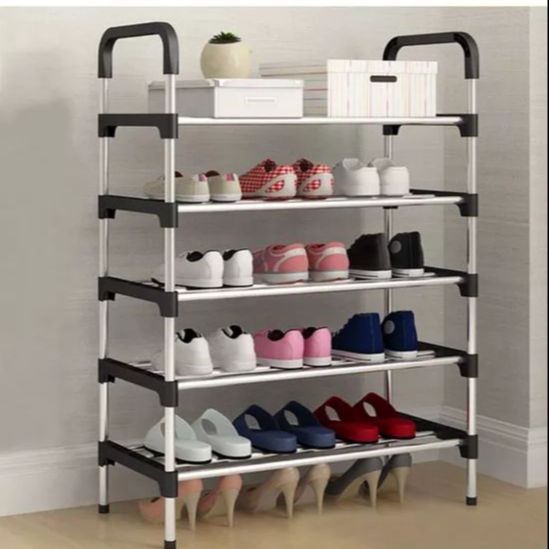 Imported Stainless Steel Shoe Rack 5 ,6 Tiers Shoe Rack