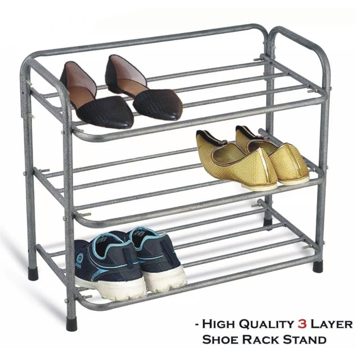 High Quality Iron Shoe Stand Rack 3 Layer Shoe Organisers