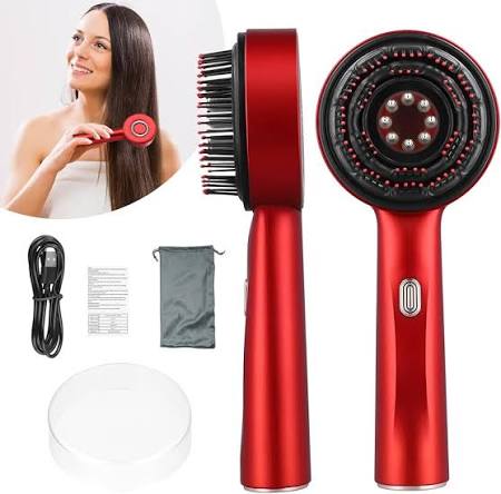 Electric Hair Growth Scalp Massager Comb with LED Light Therapy
