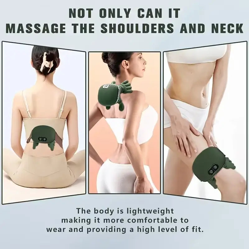Hand Shaped Heated Neck & Shoulder Massager Therapy
