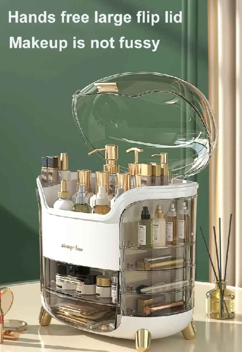 Luxury desktop cosmetic organizer