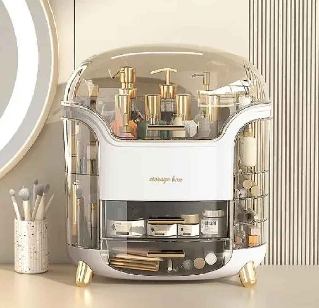 Luxury desktop cosmetic organizer