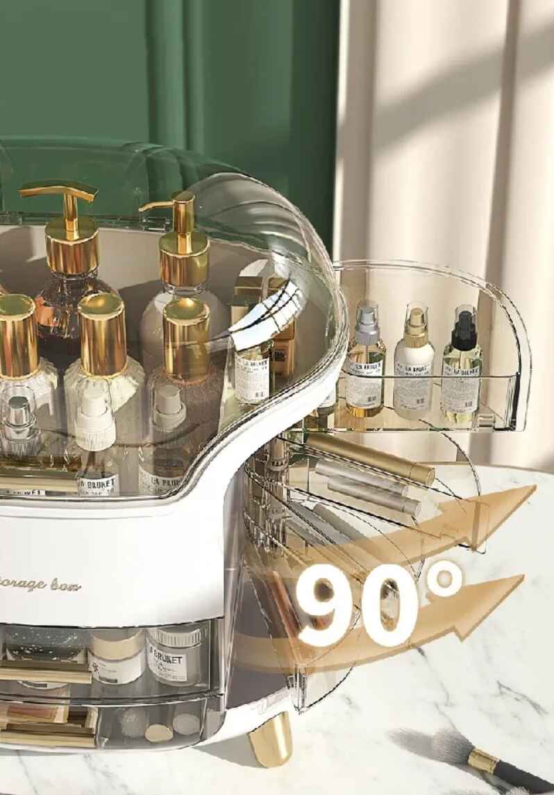 Luxury desktop cosmetic organizer